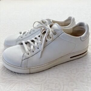 Birkenstock Bend Low White Leather Sneakers Sz 44 / US 11
